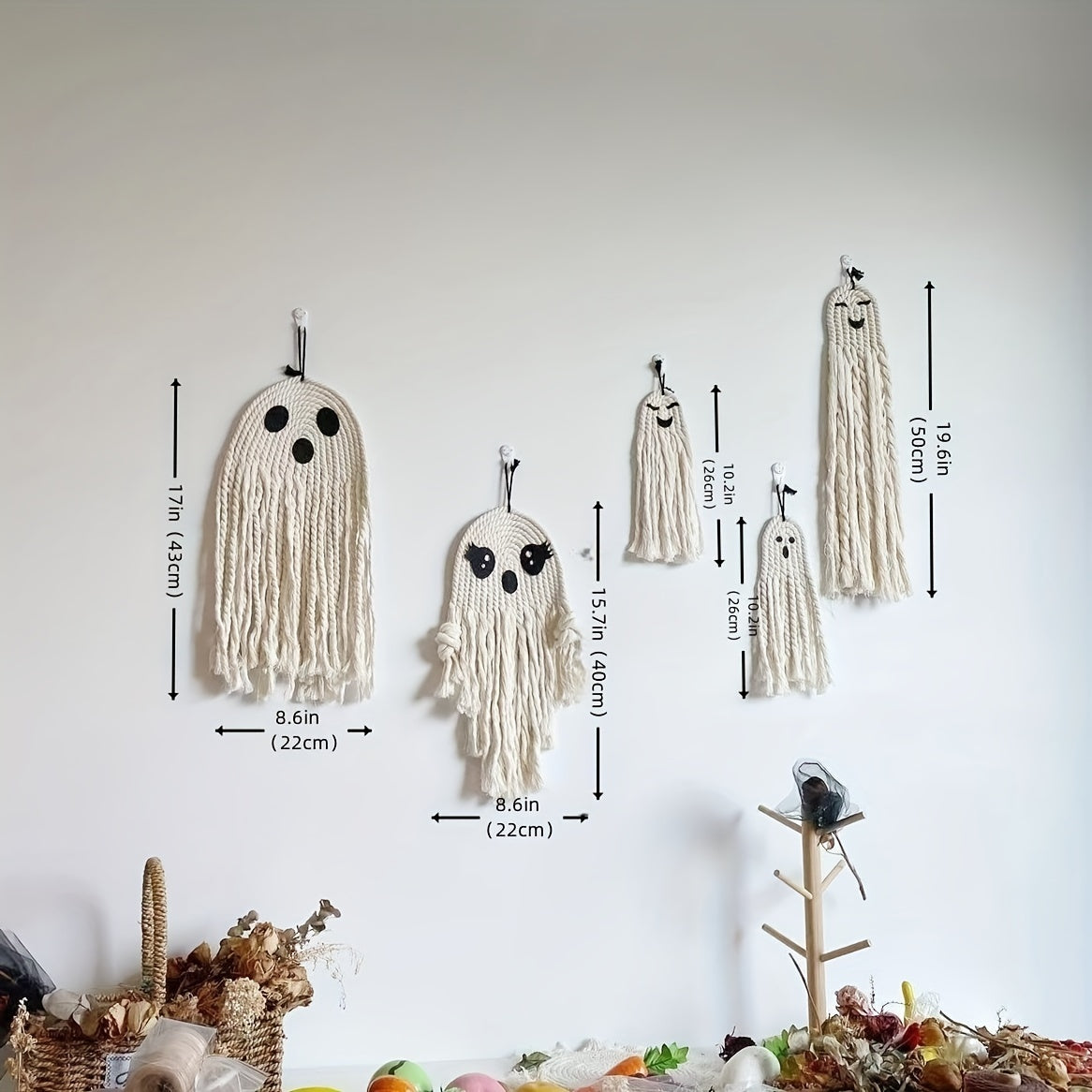 Handwoven Ghost Decorations Halloween Party Decoration Props Horror