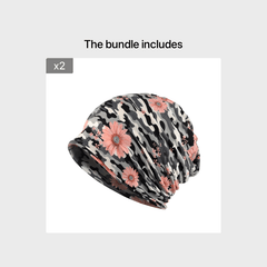 Flower Pattern Pullover Hat Winter Caps Casual Beanie Hip Hop Knitted Hat