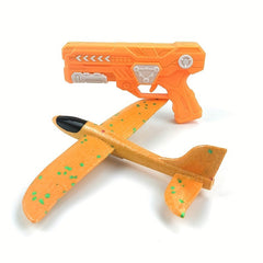 Orange Foam Glider Launcher Toy Catapult - Outdoor Fun