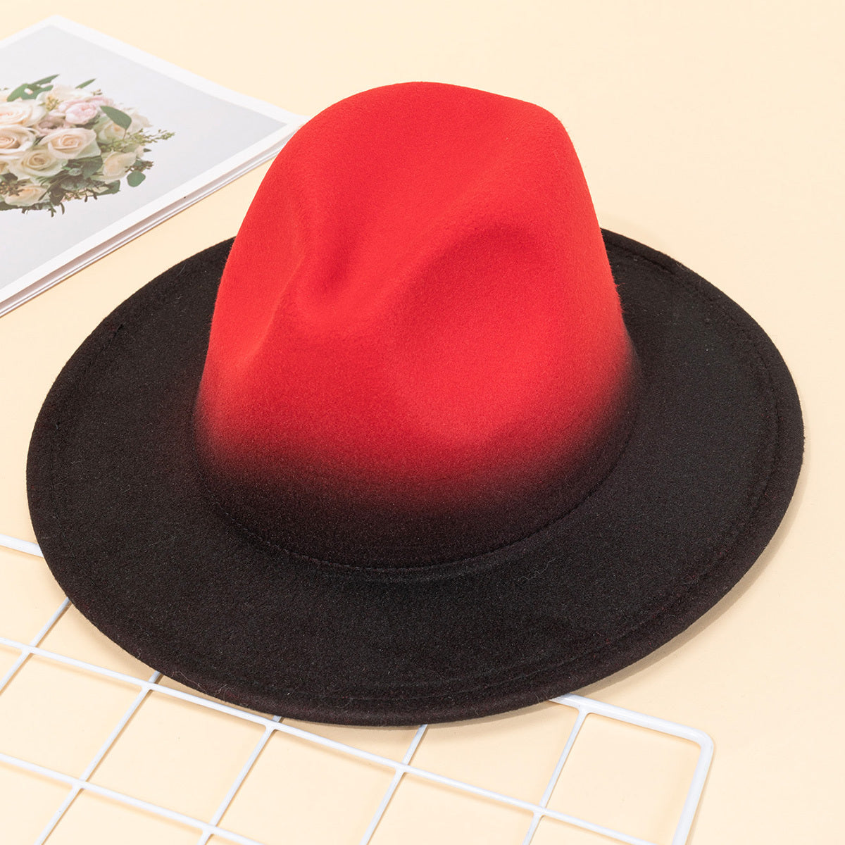 Men's Adjustable Felt Hat Warm and Cold Resistant