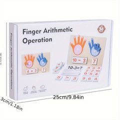Wooden Finger Counting Board Math Toy for Toddlers 3-6 Years
