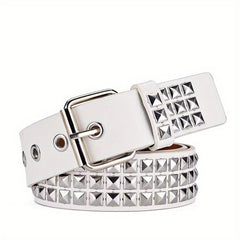 Y2K Leather Belt Tassel Chain Goth Punk Girl Belts For Jeans Pants