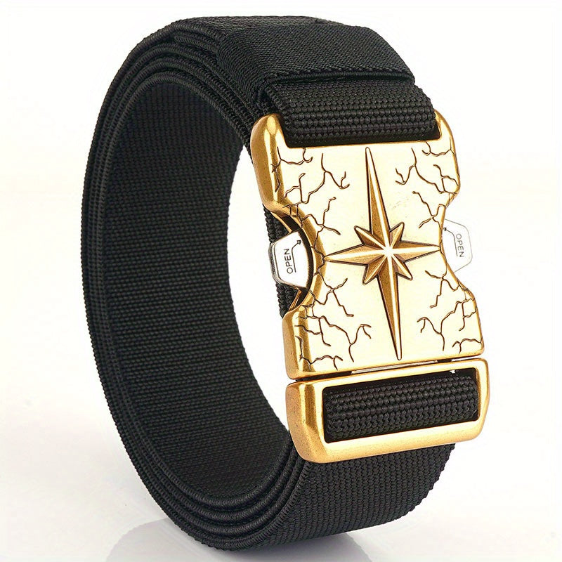Casual Outdoor Canvas Belt with Quick Release Buckle