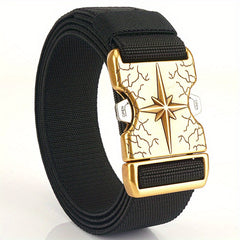 Casual Outdoor Canvas Belt with Quick Release Buckle