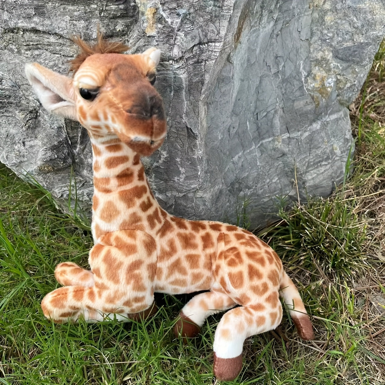 Realistic Giraffe Plush Stuffed Animal Soft Polyester Fiber Home Decor Gift