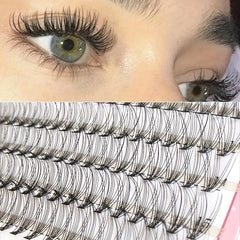 200pcs D Curling Cluster Eyelash Set 9-16mm with Tools