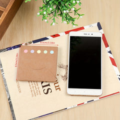 120sheets Cowhide Note Stickers Sticky Notes Memo Pad Set