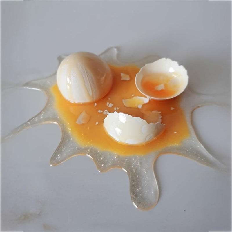 April Fool's Broken Eggs Phone Holder, Blown Milk Tea Spoof Toy