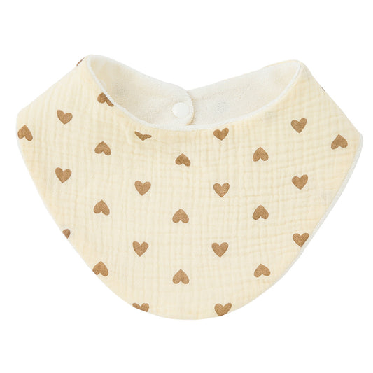 Baby Burp Cloth Towel Double Side Cotton Printed Bib