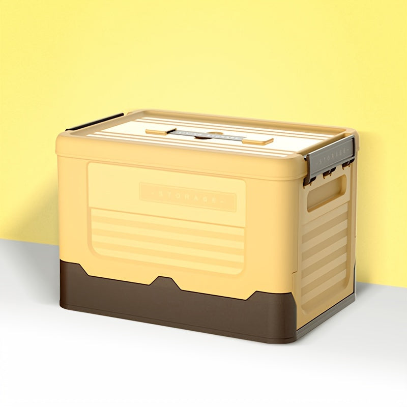 Plastic Folding Storage Box Car Trunk Storage Box Dormitory Book Storage Case