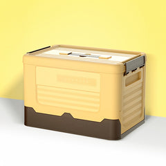 Plastic Folding Storage Box Car Trunk Storage Box Dormitory Book Storage Case