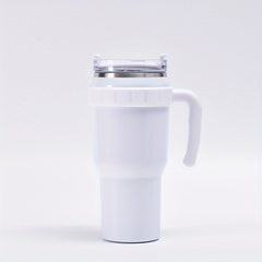 40oz Insulated Stainless Steel Tumbler with Handle, Straw & Lid