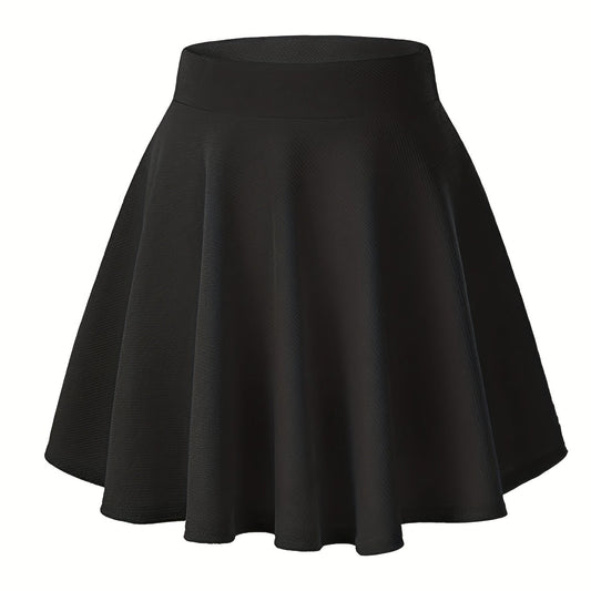 Versatile Skater Mini Skirt Casual Women's Clothing