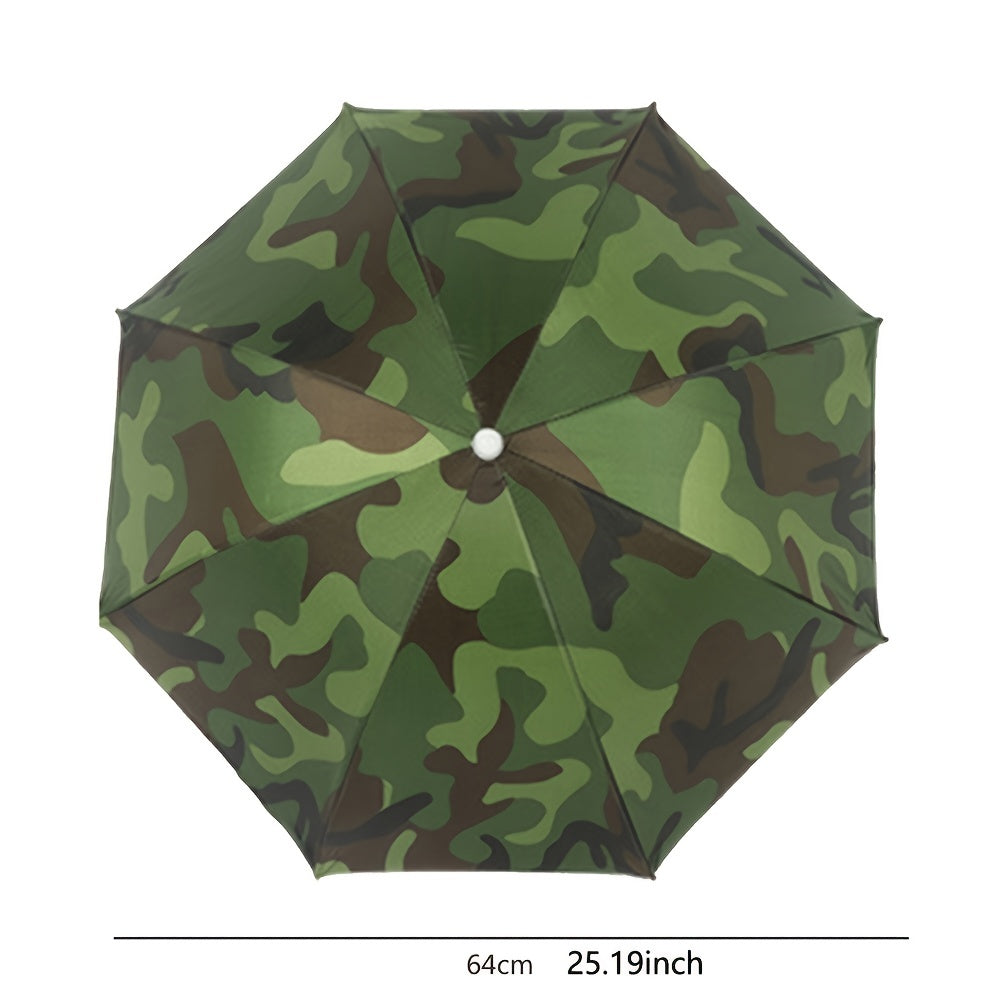 Waterproof Umbrella Hat with Headband for Sun Protection