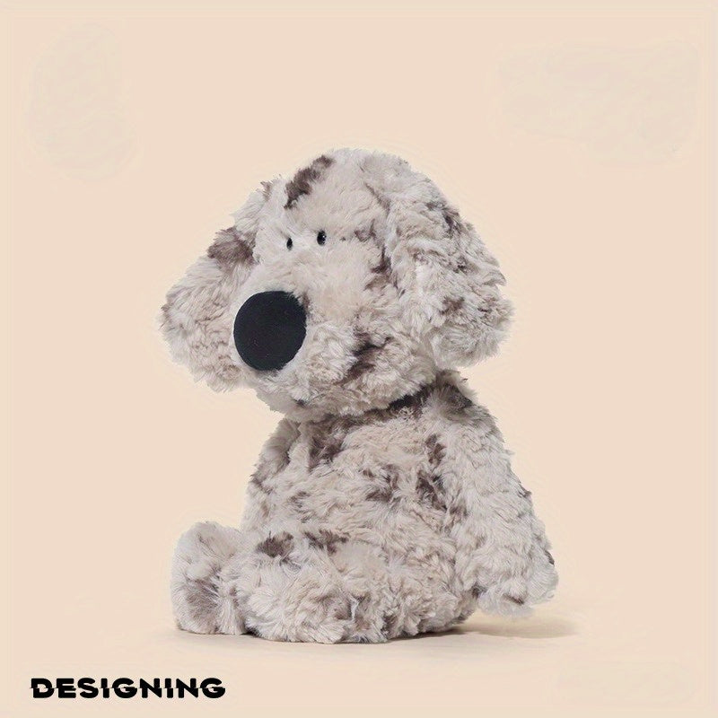 Plush Dog Toy Brown & Spotted Fun Stuffed Animal
