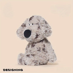 Plush Dog Toy Brown & Spotted Fun Stuffed Animal