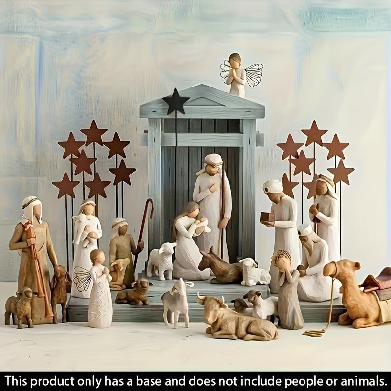 Hand Painted Faith Bible Series Christmas Statues