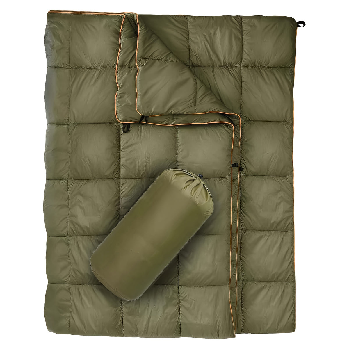 Warm Wearable Down Blanket for Outdoor Travel