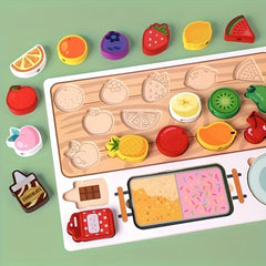 Wooden Fruit Candy Gourd Pretend Play Toy Educational