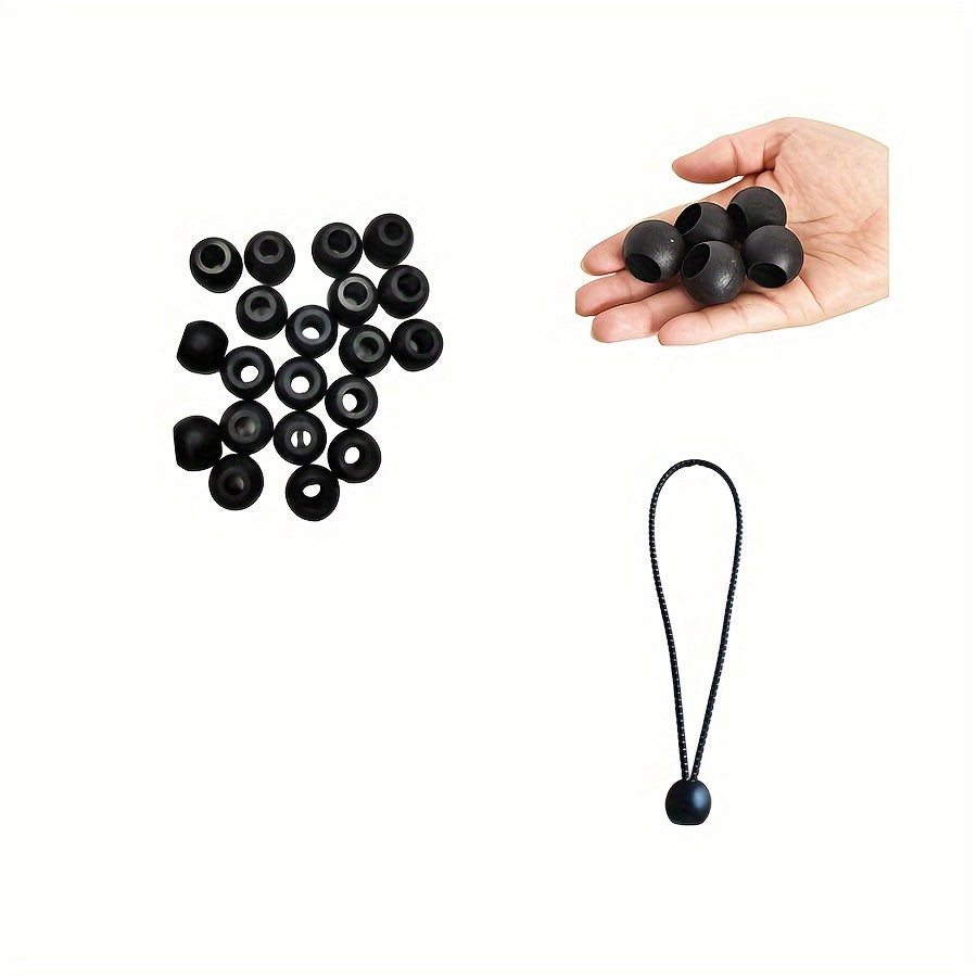 Outdoor Rope Hook Elastic Rope Ball Buckle for Camping