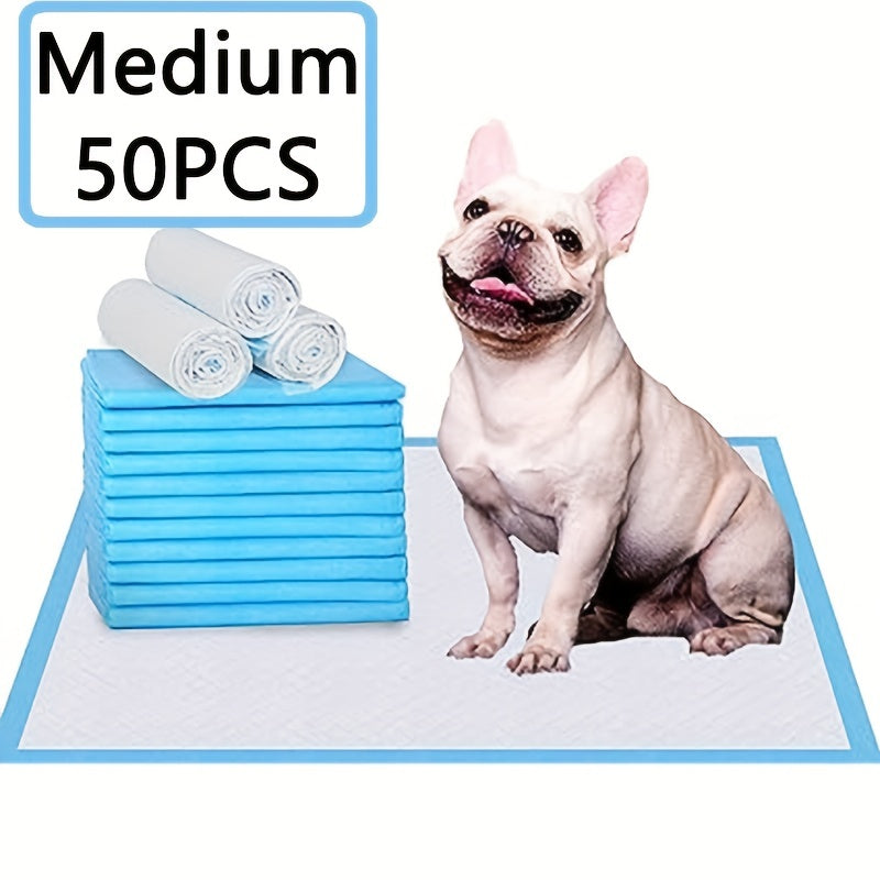 50pcs Disposable Dog Training Pads Absorbent Diapers For Dogs