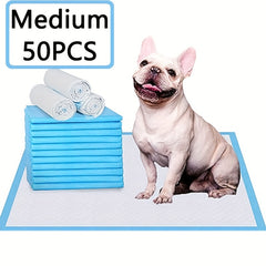 50pcs Disposable Dog Training Pads Absorbent Diapers For Dogs