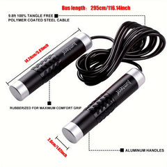 Steel Wire Jump Rope for Indoor Outdoor Fitness Training