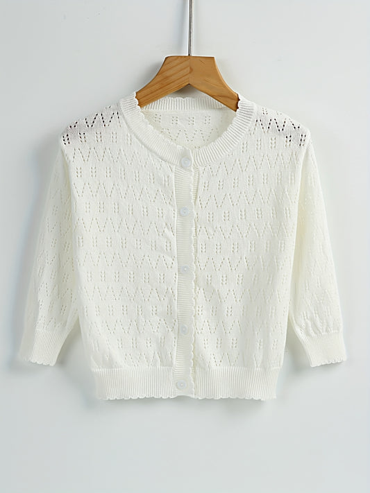 Baby's Knitted Cardigan Sun Protection Coat