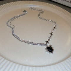 Y2K Irregular Heart Star Necklace for Women