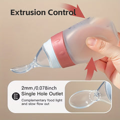 100ml Squeeze Feeding Bottle with Spoon