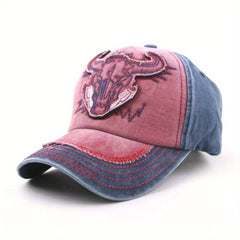 Retro Canvas Baseball Cap Embroidered Letter Snapback Dad Hat