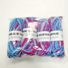 50g Colored Wool Acrylic Yarn for Knitting Crochet Hand Knitted Velvet