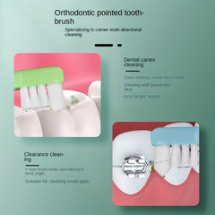 Orthodontic Small Pointed Toothbrush Soft Bristle Brush for Teeth Gaps