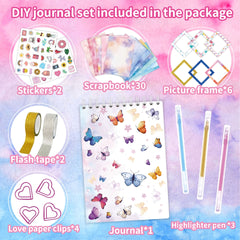 48pcs DIY Scrapbook Journal Kit Art Supplies Gift Set