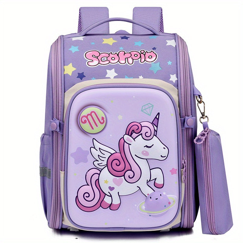 Kids Dino Unicorn Backpack Lightweight Schoolbag for Boys Girls