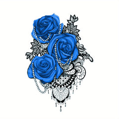 Enchantress Rose Tattoo Sticker Waterproof Body Art