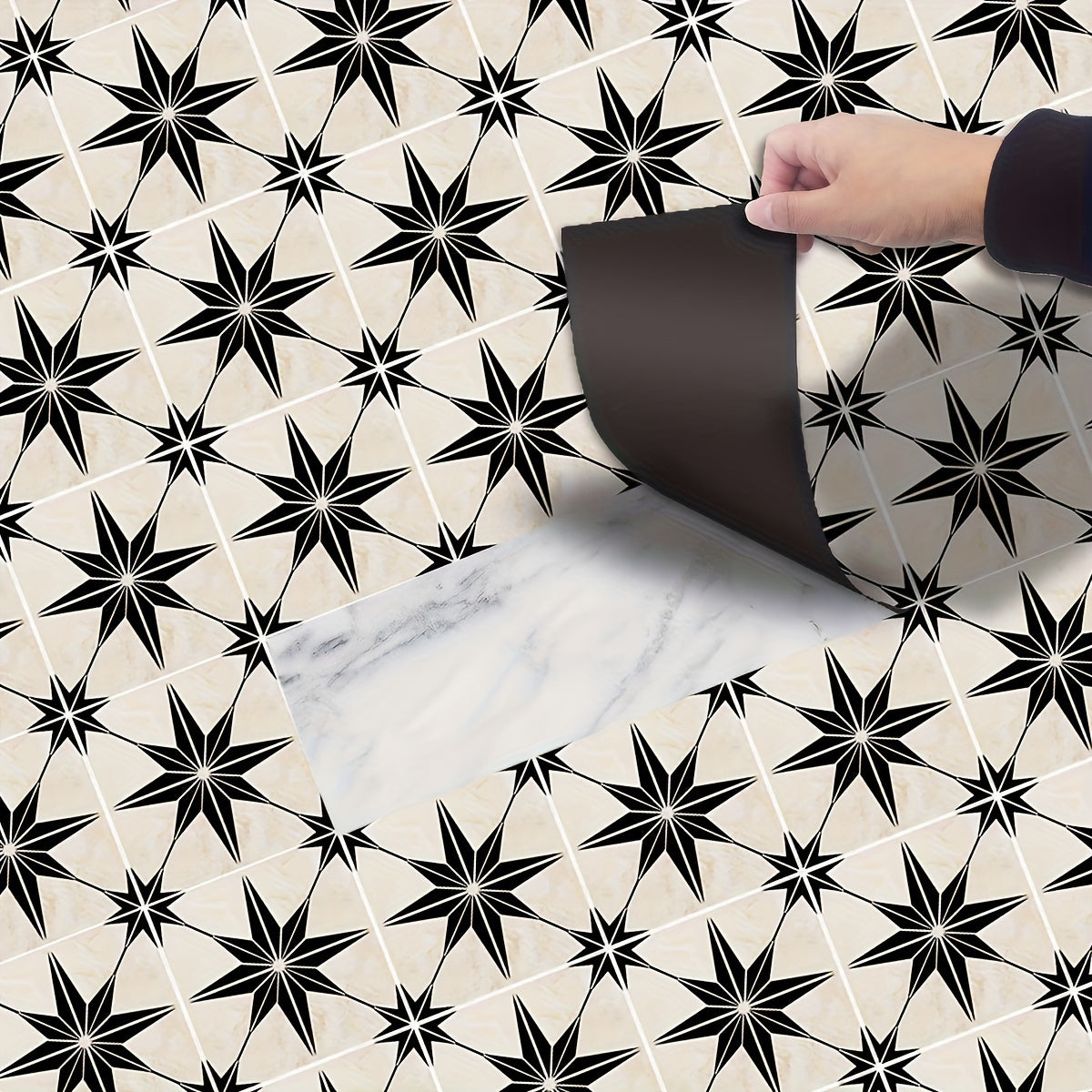Modern Style PVC Floor Sticker Waterproof Self adhesive Home Decor