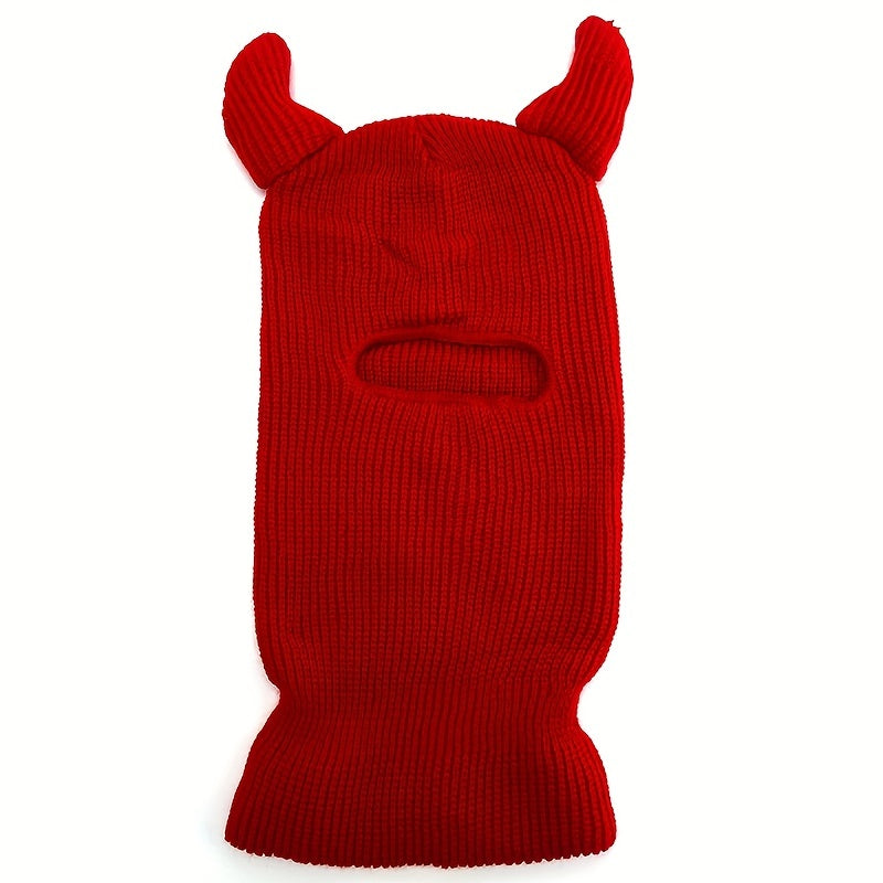 Monster Ears Ski Mask Balaclava Y2K Knit Hat