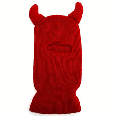 Monster Ears Ski Mask Balaclava Y2K Knit Hat