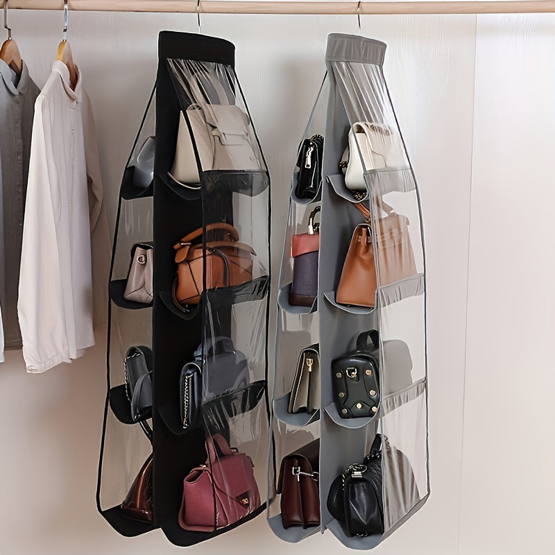 8 Pocket Hanging Purse Organizer - Maximize Closet Space