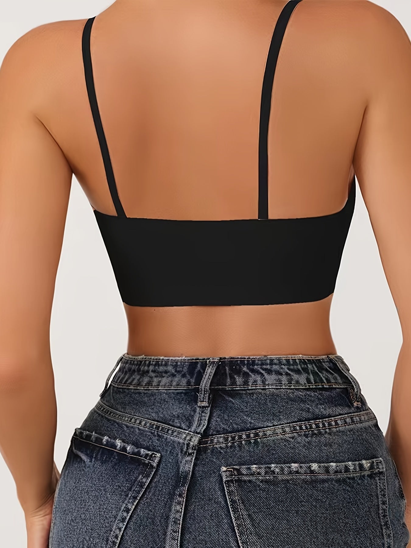 Seamless Vest Bra Soft & Comfy Stretchy Solid Everyday Bra
