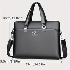 Men's Briefcase Business Handbag Computer Pad Bag Shoulder Crossbody Bag