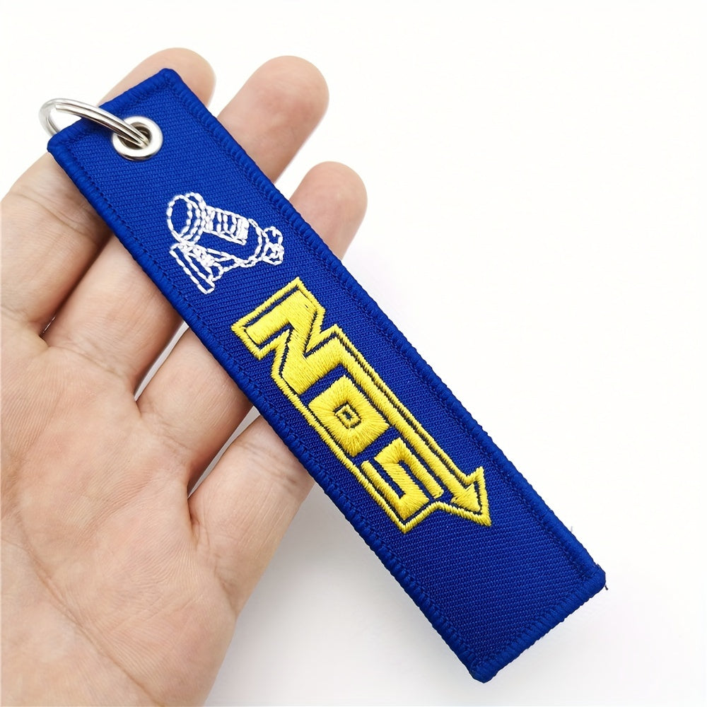 JDM Style Keychain Lanyard Woven Nylon Keyring Strap