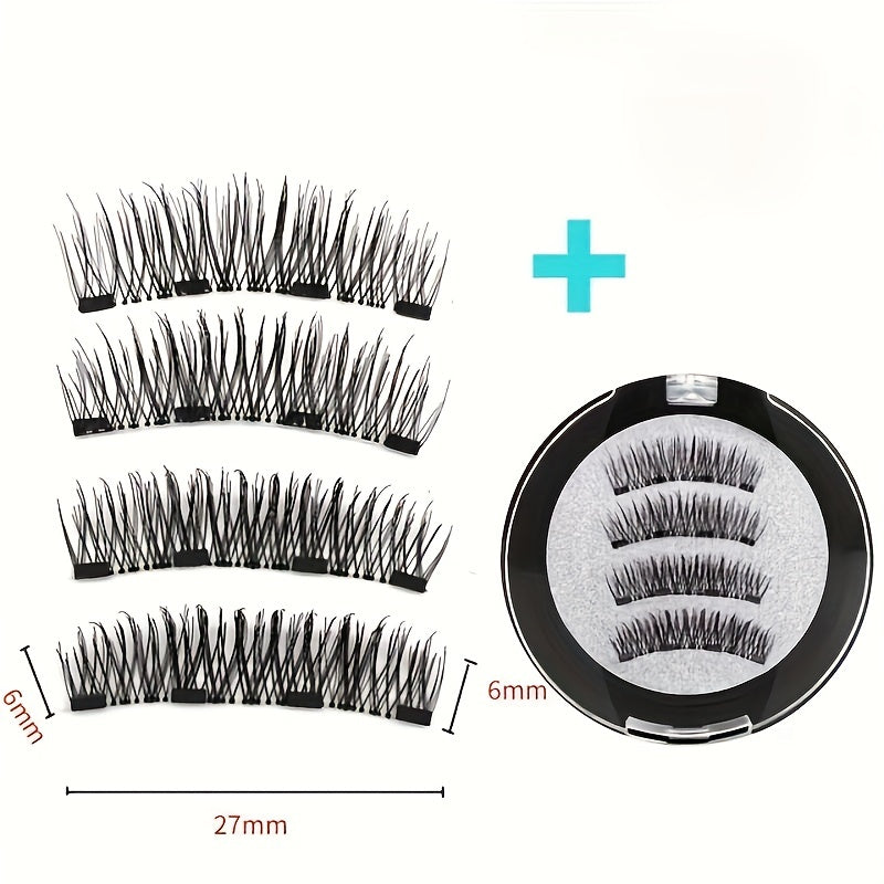 Magnetic Eyelashes Natural Look Soft Makeup Extended Reusable False Eyelashes