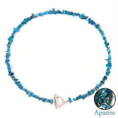Bohemian Gem Gravel Healing Necklace for Women