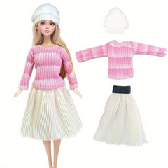 Princess Noble Dress Coat Pants Doll Clothes for Doll Accessories Girl Gift Toy