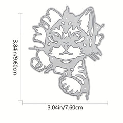 Cat Cutting Die DIY Scrapbooking Album Metal Cutting Die