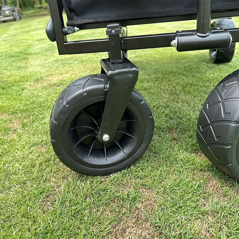8 inch Wide Wheel Camping Cart Portable Folding Cart