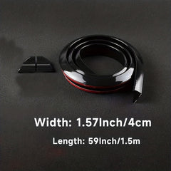 Carbon Fiber Pattern Car Rear Wing Decorative Strip, Hatchback General Purpose