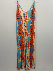  Sexy Jumpsuit Women's Plus Contrast Print Wide Leg Cami Jumpsuit